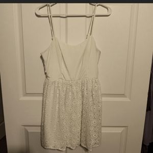 Cream colored dress, size med